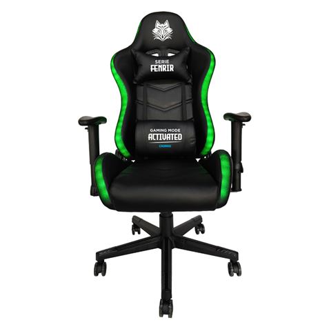 SILLA GAMING RGB SERIE FENRIR NEGRA CROMAD - CR1230