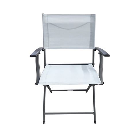 SILLA PLEGABLE CON BRAZOS GRIS CLARO 54X36/49X84CM - 76109-1