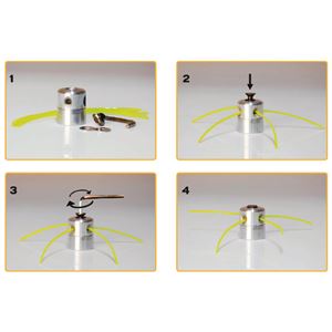 CABEZAL UNIVERSAL DE ALUMINIO PARA DESBROZADORAS CON HILO BLIM - BL0497-1