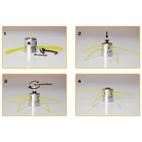 CABEZAL UNIVERSAL DE ALUMINIO PARA DESBROZADORAS CON HILO BLIM - BL0497-1