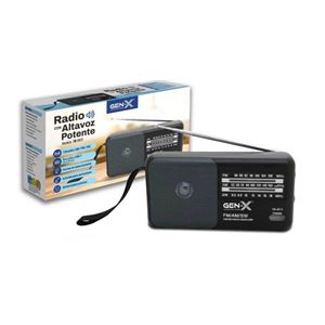 RADIO PORTATIL CLASICA SW/AM/FM ANALOGICA NEGRA FM-4413 GEN-X - FM-4413BK