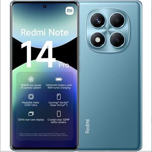 SMARTPHONE REDMI NOTE 14 PRO 6.67" | 8GB | 256GB | 200MPX AZUL XIAOMI - MZB0IWDEU