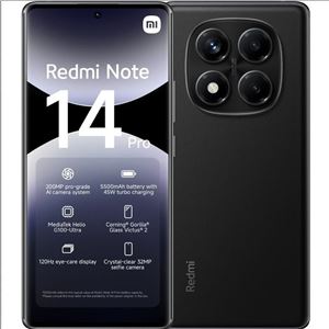 SMARTPHONE REDMI NOTE 14 PRO 6.67" | 8GB | 256GB | 200MPX NEGRO XIAOMI - MZB0IDSEU