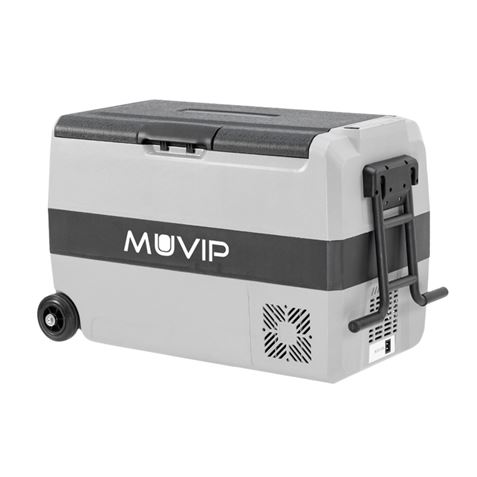 REAC NEVERA PORTATIL CON COMPRESOR 44L 80W CON RUEDAS DOBLE ZONA MUVIP - MV0580-1