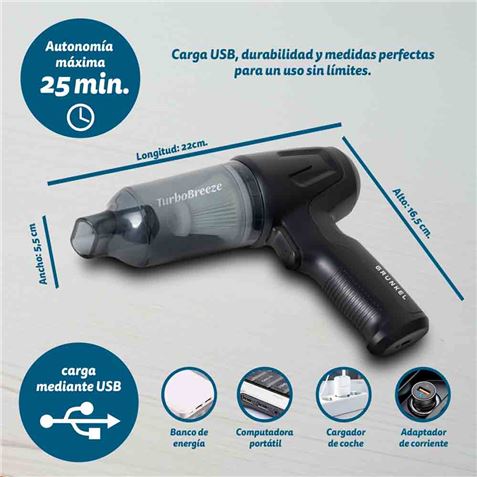 ASPIRADORA PARA COCHE 12KPA FILTRO HEPA GRUNKEL - CARFORCE2-1