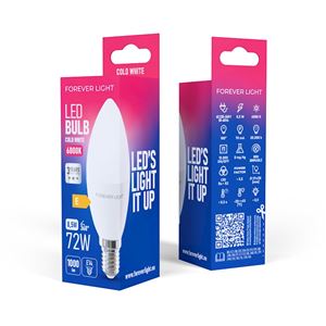 BOMBILLA LED C37 | 8.5W | 1000LM | E14 | LUZ FRIA FOREVER - RTV9000033