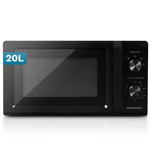 MICROONDAS 20 LITROS CON GRILL MW-20MN ANALOGICO NEGRO GRUNKEL - MW-20MN
