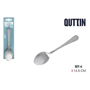 PACK 6 CUCHARAS POSTRE 14.5CM SOFIA QUTTIN - QT1507F5007