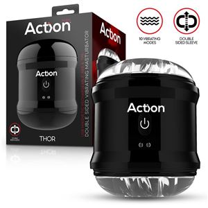 MASTURBADOR MASCULINO DOBLE ORIFICIO ACTION THOR - AC-685