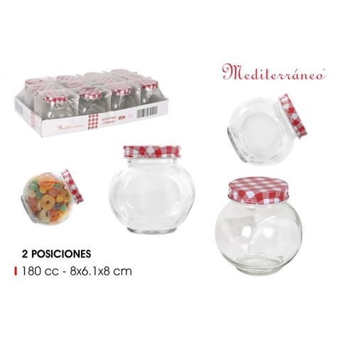 TARRO VIDRIO 2 POSICIONES 180ML TAPA ROSCA - BY03030176028-1 TARRO VIDRIO 2 POSICIONES 180ML TAPA ROSCA - BY03030176028-1