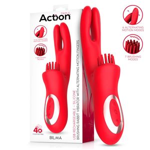 VIBRADOR CON 4 MOTORES Y MOVIMIENTOS ALTERNATES BILMA ACTION - AC-043