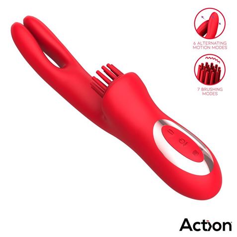 VIBRADOR CON 4 MOTORES Y MOVIMIENTOS ALTERNATES BILMA ACTION - AC-043-1