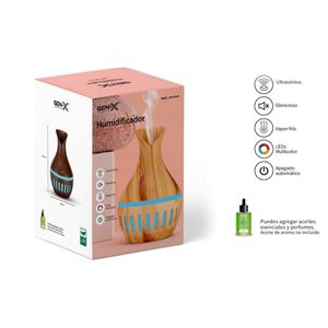 HUMIDIFICADOR AROMATIZADOR ULTRAZONICO 130ML GEN-X - HA-6514
