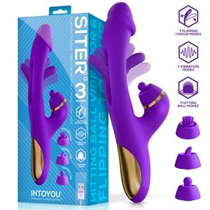 VIBRADOR CON LENGUA Y CABEZALES INTERCAMBIABLES SITER 2.0 INTOYOU - U-075