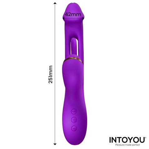 VIBRADOR CON LENGUA Y CABEZALES INTERCAMBIABLES SITER 2.0 INTOYOU - U-075-2