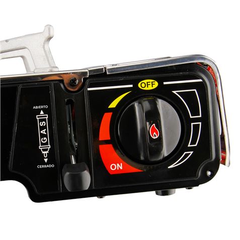 REAC COCINA DE GAS PORTATIL DOBLE BOMBONA ACERO + PLANCHA + MALETIN MUVIP - MV0613-5 REAC COCINA DE GAS PORTATIL DOBLE BOMBONA ACERO + PLANCHA + MALETIN MUVIP - MV0613-5