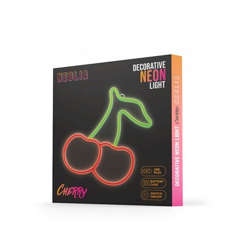 LAMPARA DECORATIVA NEON LED CHERRY FOREVER - RTV200038-2