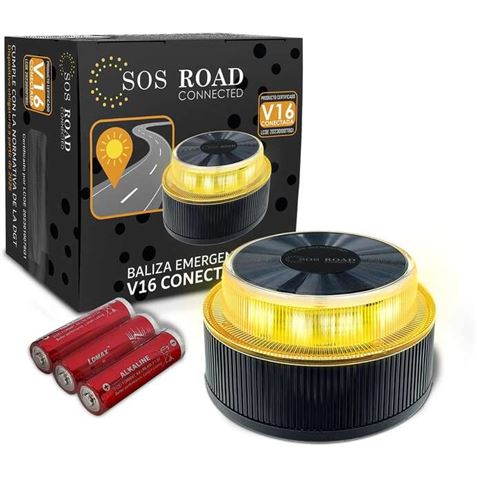 BALIZA DE SEÑALIZACION V16 CONECTADA IP54 GEOPOSICIONAMIENTO DGT 3.0 - DP-EL2024-C1