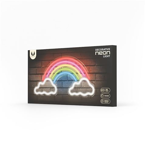 LAMPARA DECORATIVA NEON LED RAINBOW ON CLOUDS FOREVER - RTV200036-2