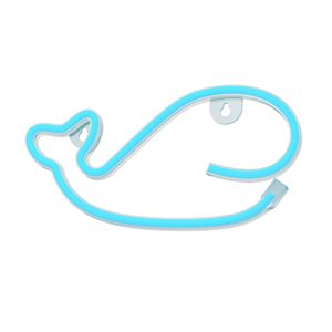 LAMPARA DECORATIVA NEON LED WHALE BLUE FOREVER - RTV100259
