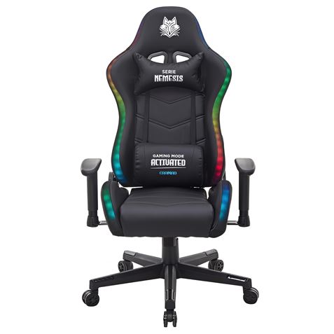 SILLA GAMING RGB SERIE FENRIR NEGRA CROMAD - CR1230