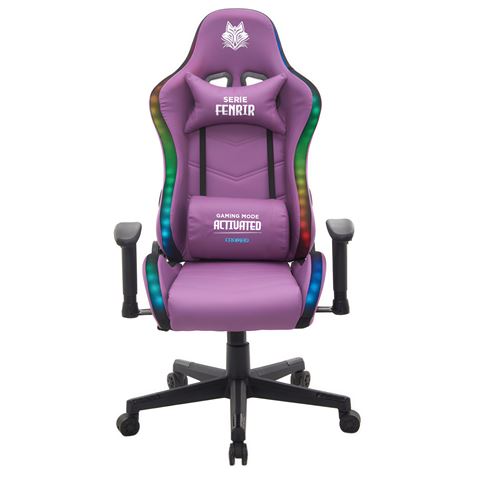 SILLA GAMING RGB SERIE FENRIR VIOLETA CROMAD - CR1233