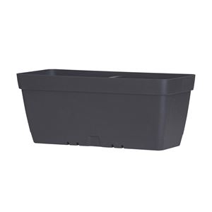 MACETA RECTANGULAR 40CM ANTRACITA CON DEPOSITO DE AGUA ARTPLAST - POT040CRAN