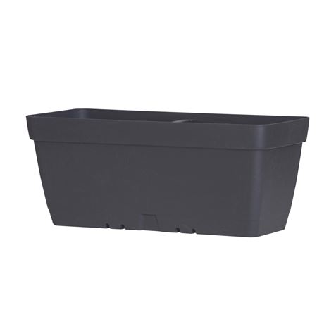 MACETA RECTANGULAR 40CM ANTRACITA CON DEPOSITO DE AGUA ARTPLAST - POT040CRAN