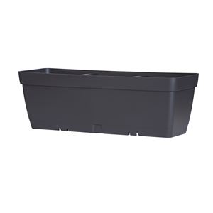 MACETA RECTANGULAR 50CM ANTRACITA CON DEPOSITO DE AGUA ARTPLAST - POT050CRAN