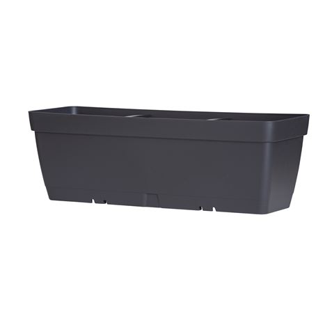 MACETA RECTANGULAR 50CM ANTRACITA CON DEPOSITO DE AGUA ARTPLAST - POT050CRAN
