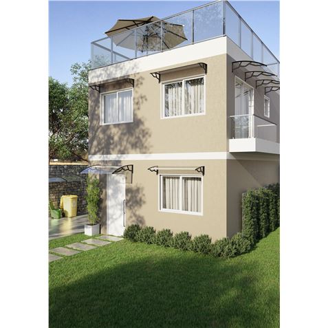 MARQUESINA PE100120T POLICARBONATO TRANSPARENTE 965×1190×282 MM ARTPLAS - PE100120T-1