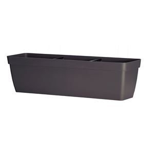 MACETA RECTANGULAR 60CM ANTRACITA CON DEPOSITO DE AGUA ARTPLAST - POT060CRAN