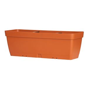 MACETA RECTANGULAR 60CM TERRACOTA CON DEPOSITO DE AGUA ARTPLAST - POT060CRCO