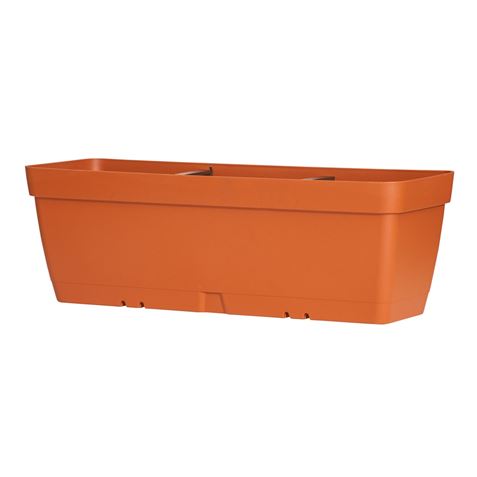 MACETA RECTANGULAR 60CM TERRACOTA CON DEPOSITO DE AGUA ARTPLAST - POT060CRCO
