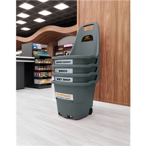 CESTA DE LA COMPRA CON RUEDAS POLYPROPILENO ARTPLAST - SHOPRO-3