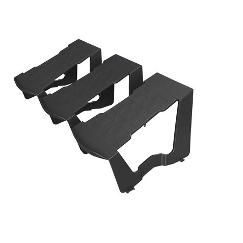 KIT DE 3 ZAPATEROS POLIPROPILENO ANTRACITA 210×147×140 ARTPLAST - U22AN-KIT