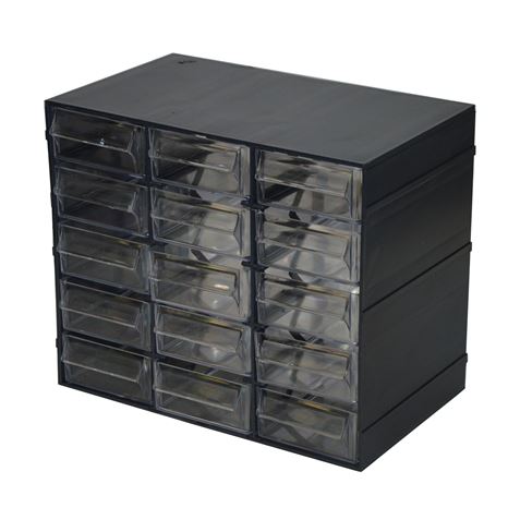 MUEBLE ORGANIZADOR PLASTICO 228X140X190MM CON 15 CAJONES ARTPLAST - Hobby15-1