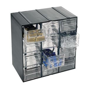 MUEBLE ORGANIZADOR PLASTICO 190X142X228MM CON 12 CAJONES ARTPLAST - Hobby12