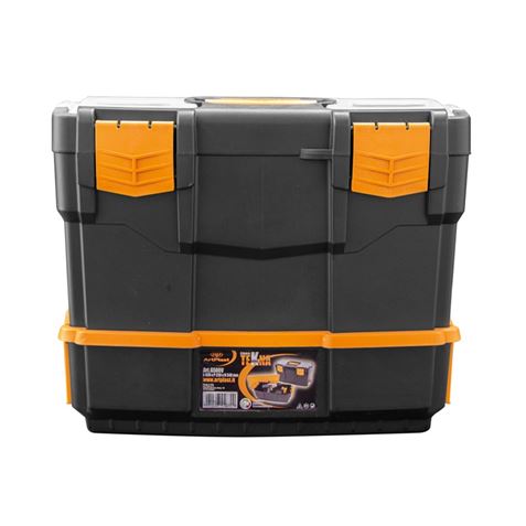 CAJA DE HERRAMIENTAS 420×220×340MM CON ORGANIZADORES Y BANDEJA ARTPLAST - 6500V-2
