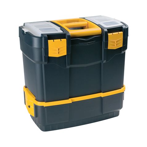 CAJA DE HERRAMIENTAS 460×280×455MM CON ORGANIZADORES Y BANDEJA ARTPLAST - 6700V-1