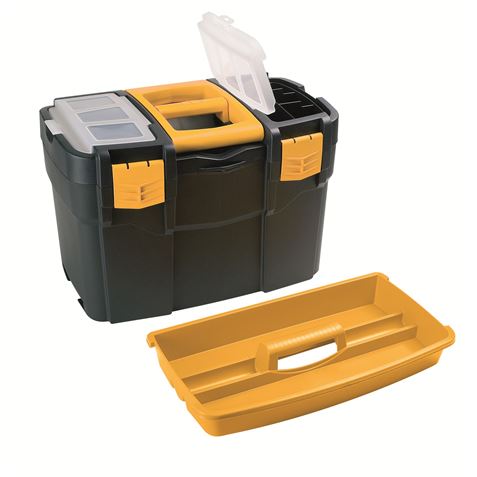 CAJA DE HERRAMIENTAS 460×280×455MM CON ORGANIZADORES Y BANDEJA ARTPLAST - 6700V-3