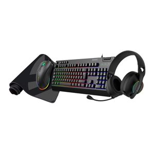 KIT GAMING 4 EN 1 | TECLADO | RATON | ALFOMBRILLA | AURICULARES UK594008 - UK594008