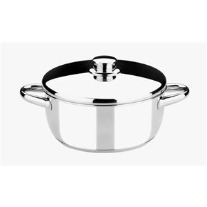 CACEROLA ACERO INOXIDABLE 16CM 1.5 LITROS OPTIMA CON TAPA ACERO MONIX - M451016