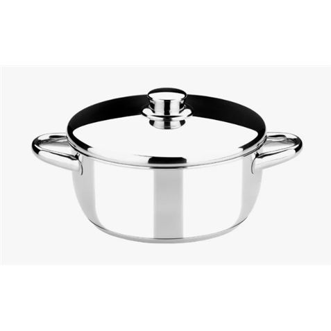 CACEROLA ACERO INOXIDABLE 16CM 1.5 LITROS OPTIMA CON TAPA ACERO MONIX - M451016