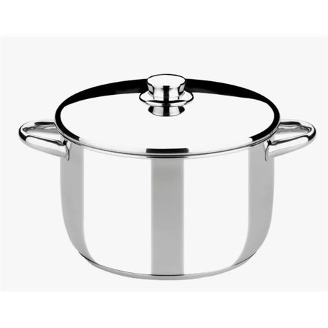 OLLA DE ACERO INOXIDABLE 22CM 5 LITROS OPTIMA CON TAPA ACERO MONIX - M453022
