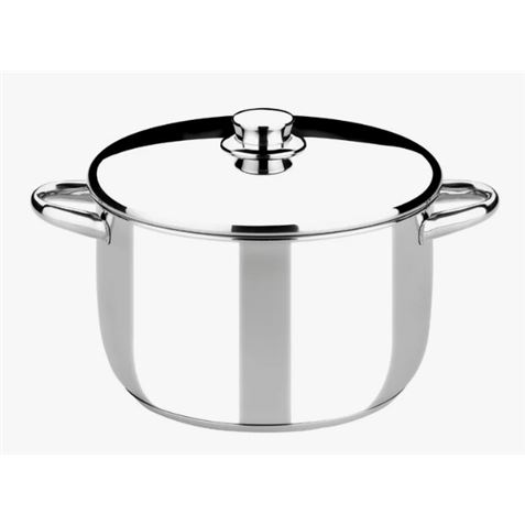 OLLA DE ACERO INOXIDABLE 16CM 2 LITROS OPTIMA CON TAPA ACERO MONIX - M453016