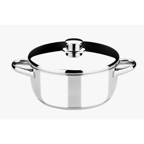 CACEROLA ACERO INOXIDABLE 26CM 5 LITROS OPTIMA CON TAPA ACERO MONIX - M451026