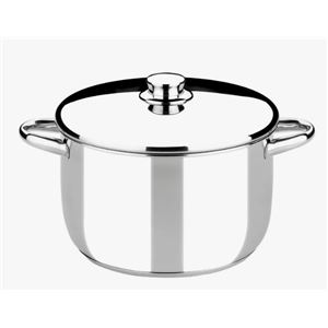 OLLA DE ACERO INOXIDABLE 26CM 8 LITROS OPTIMA CON TAPA ACERO MONIX - M453026
