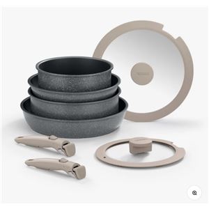 SET 3 SARTENES 20/24/26CM CON MANGO EXTRAIBLE ONE CLICK PIETRA MONIX - M839908