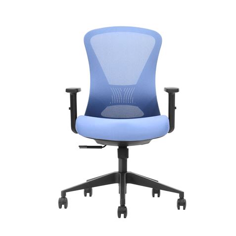 REACONDICIONADA SILLA OFICINA GAMA SENIOR SE1700 AZUL CROMAD - CR1202